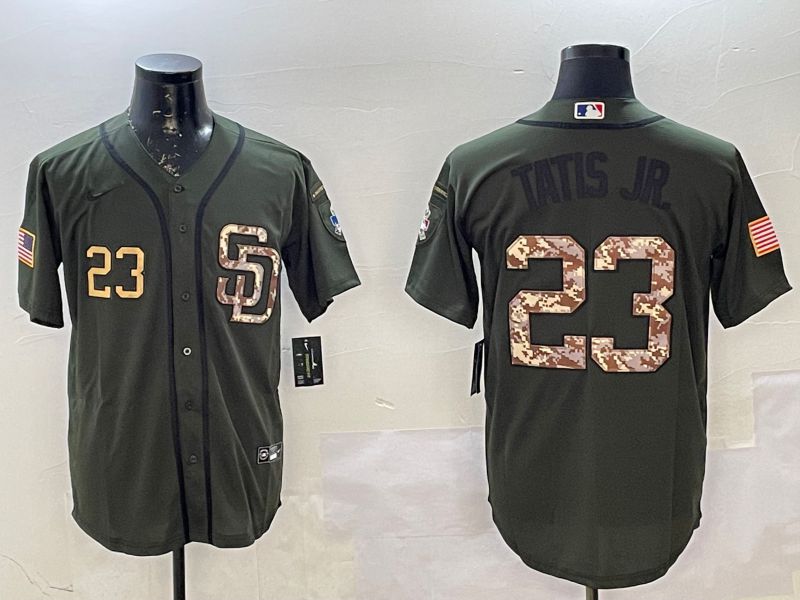 Men San Diego Padres #23 Tatis jr Green Game 2025 Nike MLB Jersey style 3